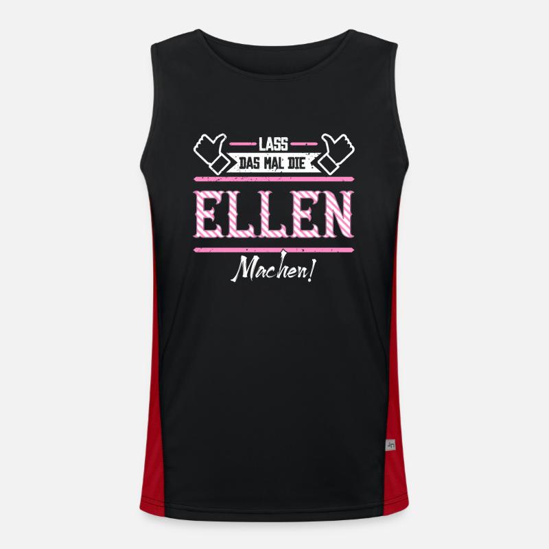 Ellen Geschenkidee Geschenk Geburtstag Funktionelles Kontrast-Tank Top für Männer 