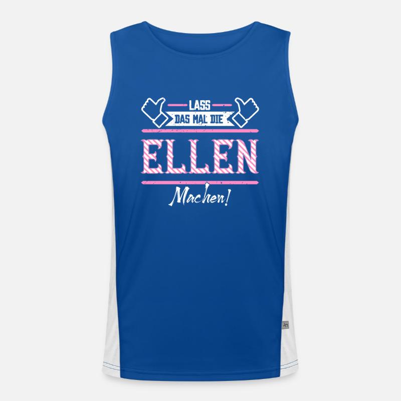 Ellen Geschenkidee Geschenk Geburtstag Funktionelles Kontrast-Tank Top für Männer 