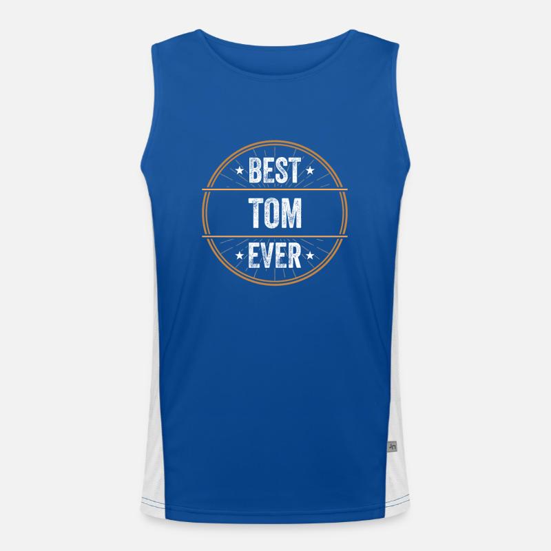 Best Tom Ever First Name Name Gift Men's Functional Contrast Tank Top 