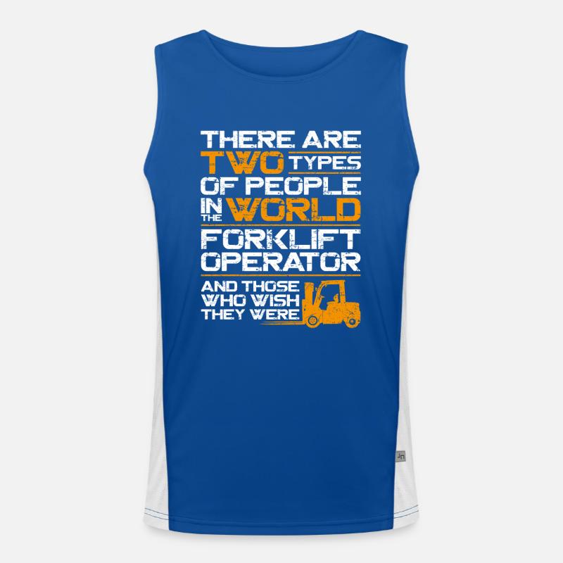 Certified Forklift Truck Operator Men's Functional Contrast Tank Top 