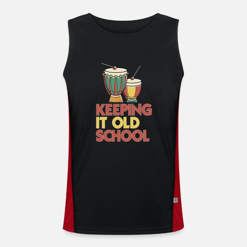 Afrobeat - Keeping it old School Funktionelles Kontrast-Tank Top für Männer 