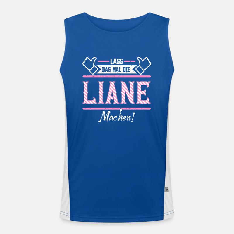 Liane Geschenkidee Geschenk Geburtstag Funktionelles Kontrast-Tank Top für Männer 
