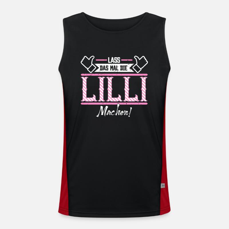 Lilli Geschenkidee Geschenk Geburtstag Funktionelles Kontrast-Tank Top für Männer 