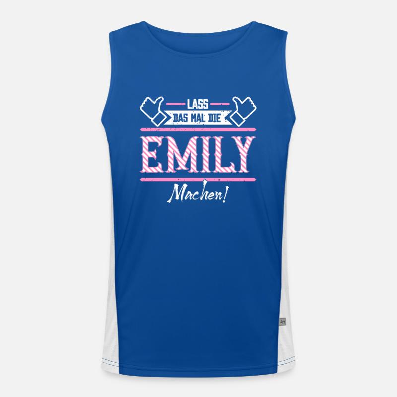 Emily Geschenkidee Geschenk Geburtstag Funktionelles Kontrast-Tank Top für Männer 