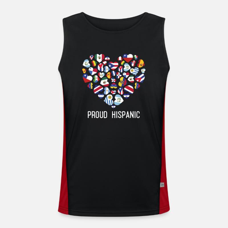 Proud Hispanic Men's Functional Contrast Tank Top 
