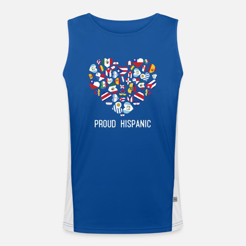 Proud Hispanic Men's Functional Contrast Tank Top 