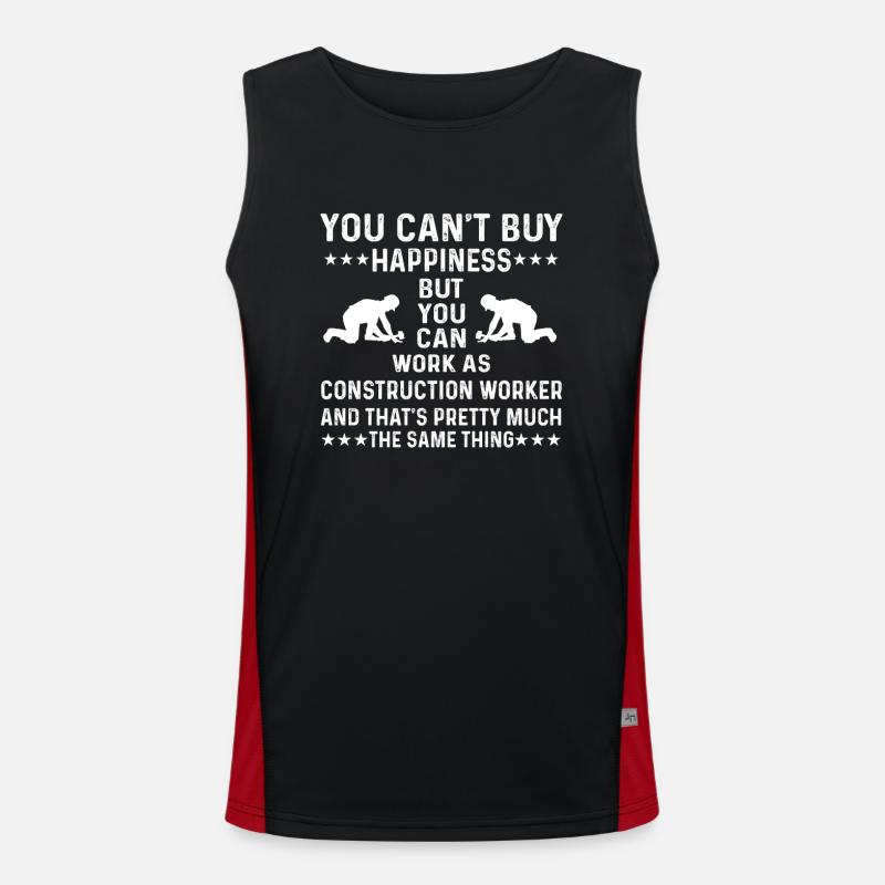 Bauarbeiter T-Shirt Funktionelles Kontrast-Tank Top für Männer 