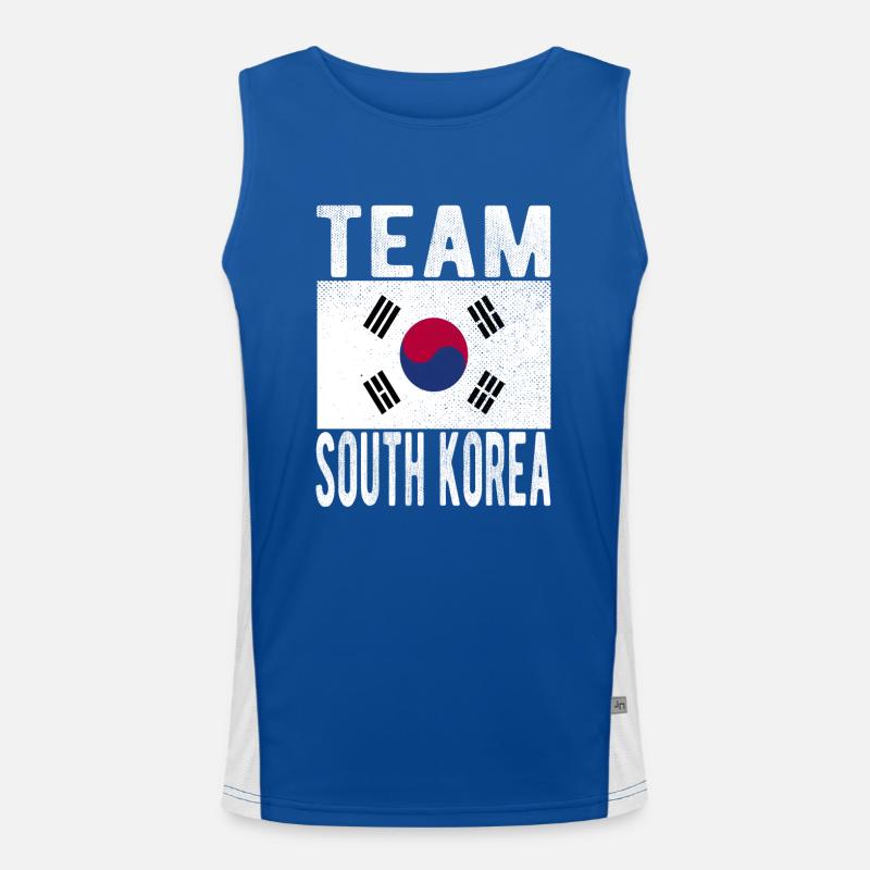 Drapeau de la Corée du Sud Débardeur respirant contrasté Homme 