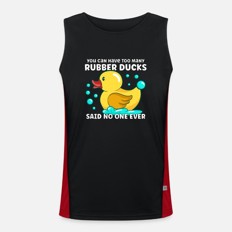 Rubber Duck Ducks Bird Hunt Duck lover Gift Idea Funktionelles Kontrast-Tank Top für Männer 