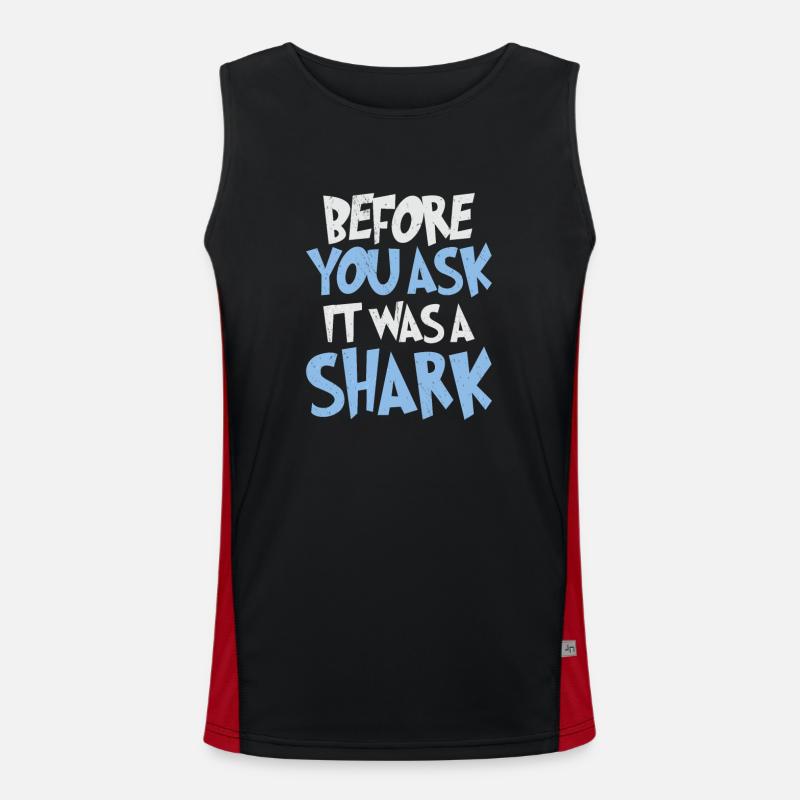 Leg Amputee Assembly Required - Men's Functional Contrast Tank Top - black/red