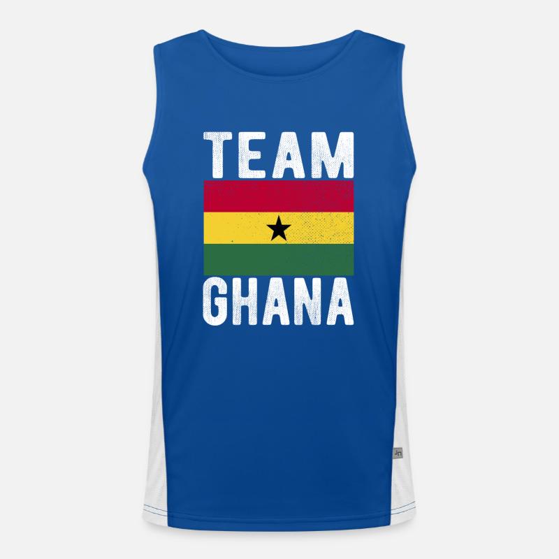 Drapeau du Ghana Débardeur respirant contrasté Homme 