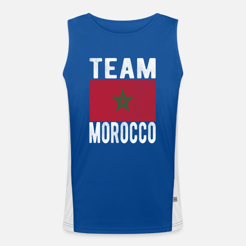 Drapeau du Maroc Débardeur respirant contrasté Homme 