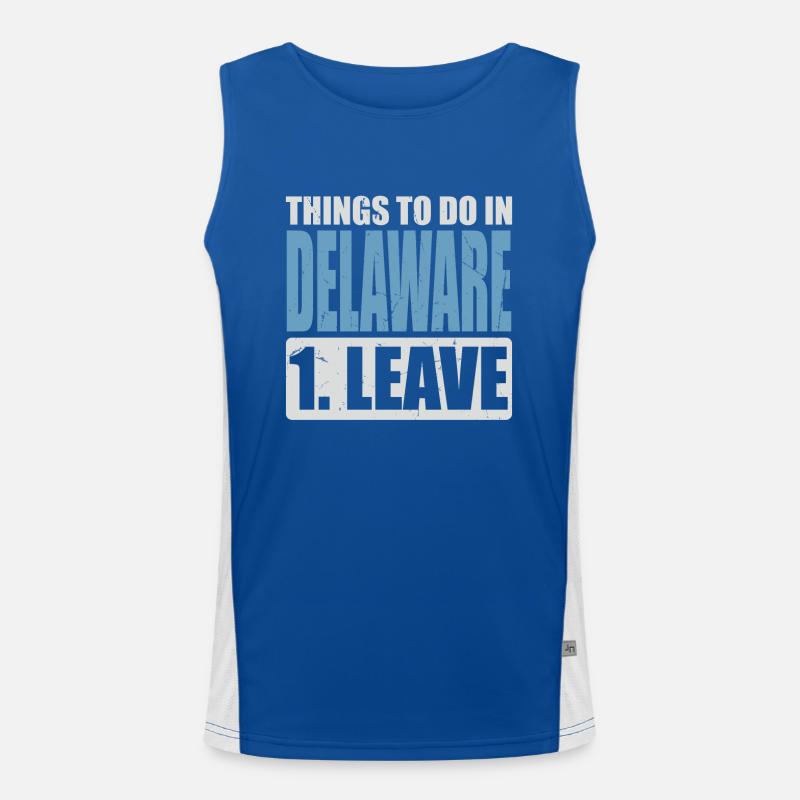 Delaware Meme Men's Functional Contrast Tank Top 