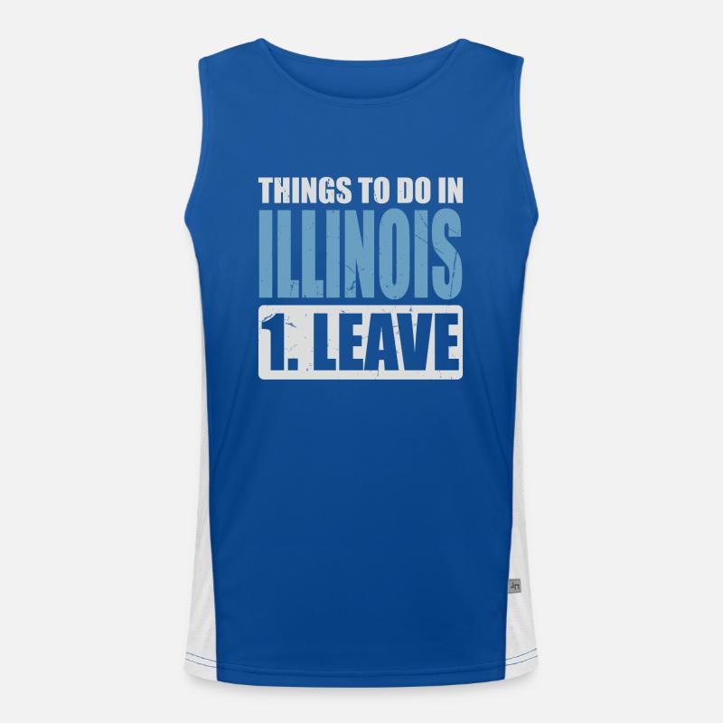 Mème de l’Illinois Débardeur respirant contrasté Homme 