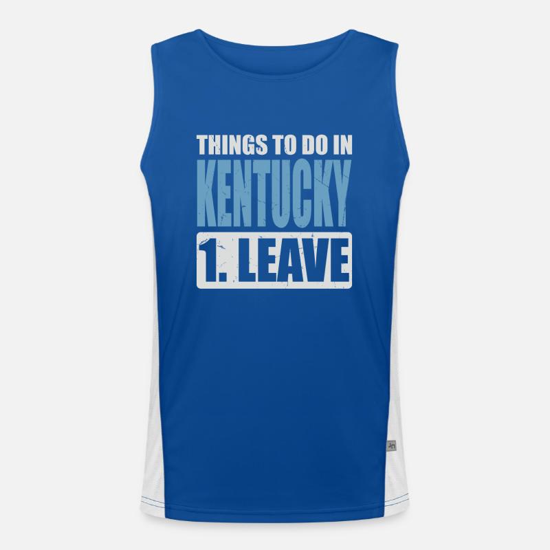 Kentucky Meme Funktionelles Kontrast-Tank Top für Männer 