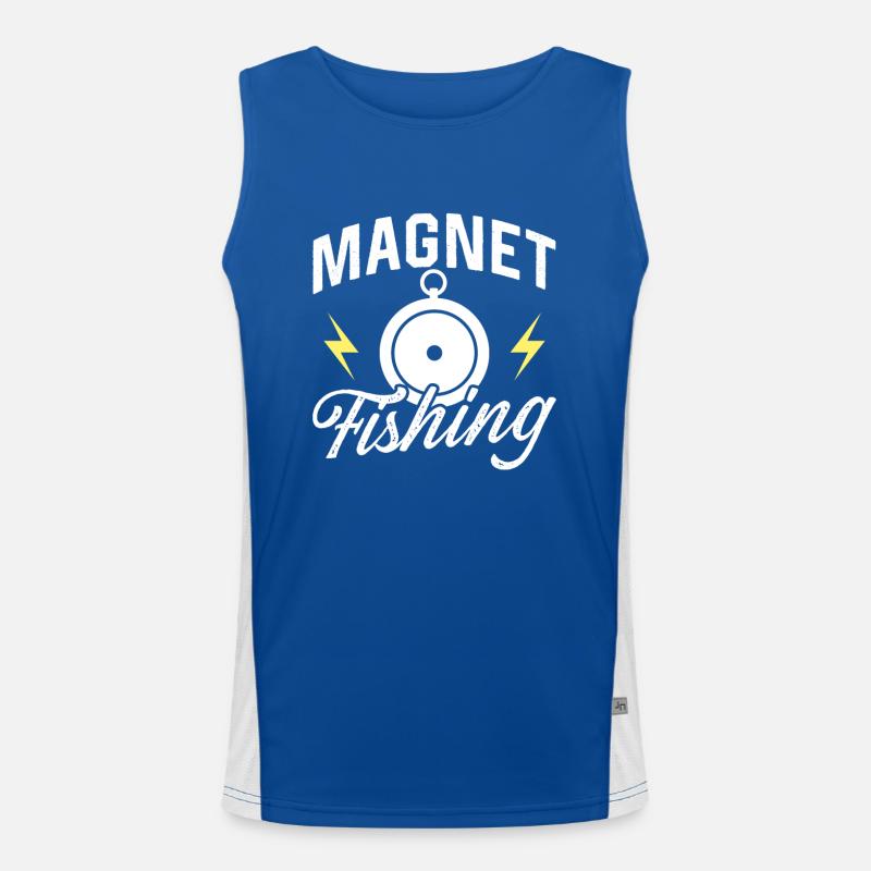 Magnetfischen Magnetfischer Magnet Funktionelles Kontrast-Tank Top für Männer 