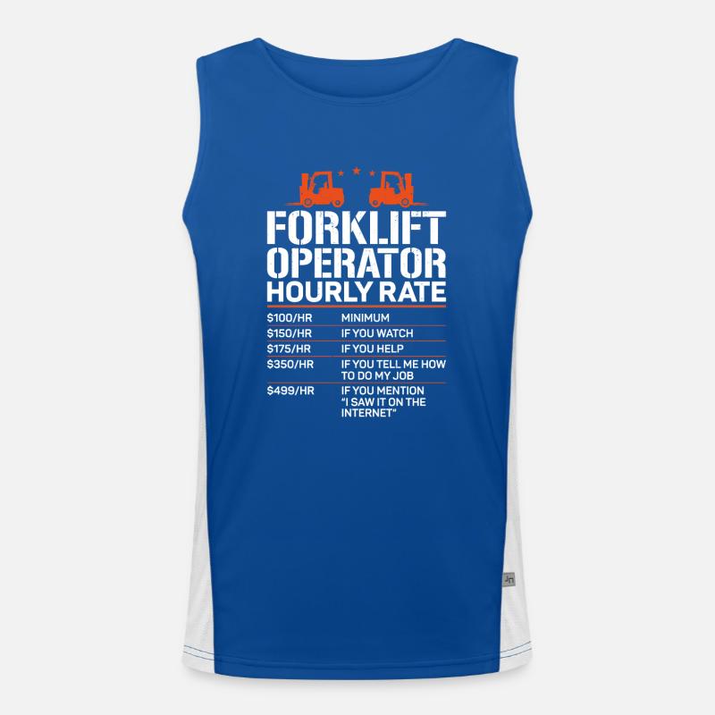 Certified Forklift Truck Operator Funktionelles Kontrast-Tank Top für Männer 