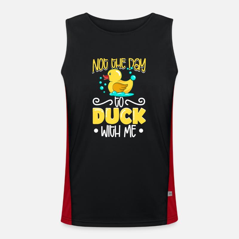 Rubber Duck Ducks Bird Hunt Duck lover Gift Idea Funktionelles Kontrast-Tank Top für Männer 