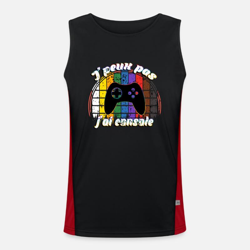 J'peux pas j'ai console Débardeur respirant contrasté Homme 