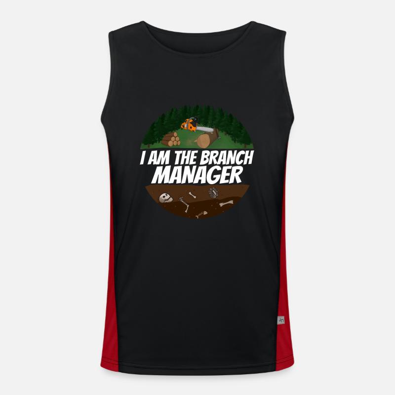 Chainsaw Chainsaw Saw Men's Functional Contrast Tank Top 