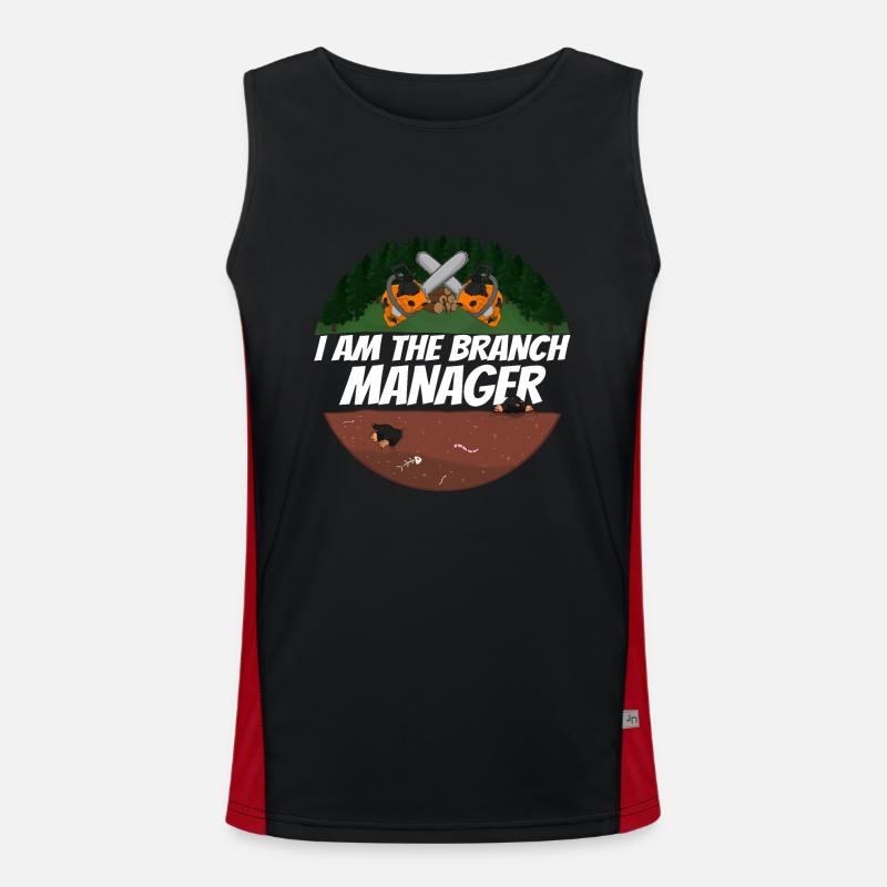 Chainsaw Chainsaw Saw Men's Functional Contrast Tank Top 