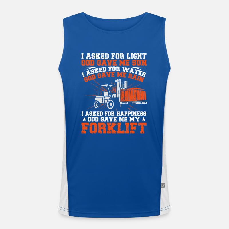 Certified Forklift Truck Operator Men's Functional Contrast Tank Top 