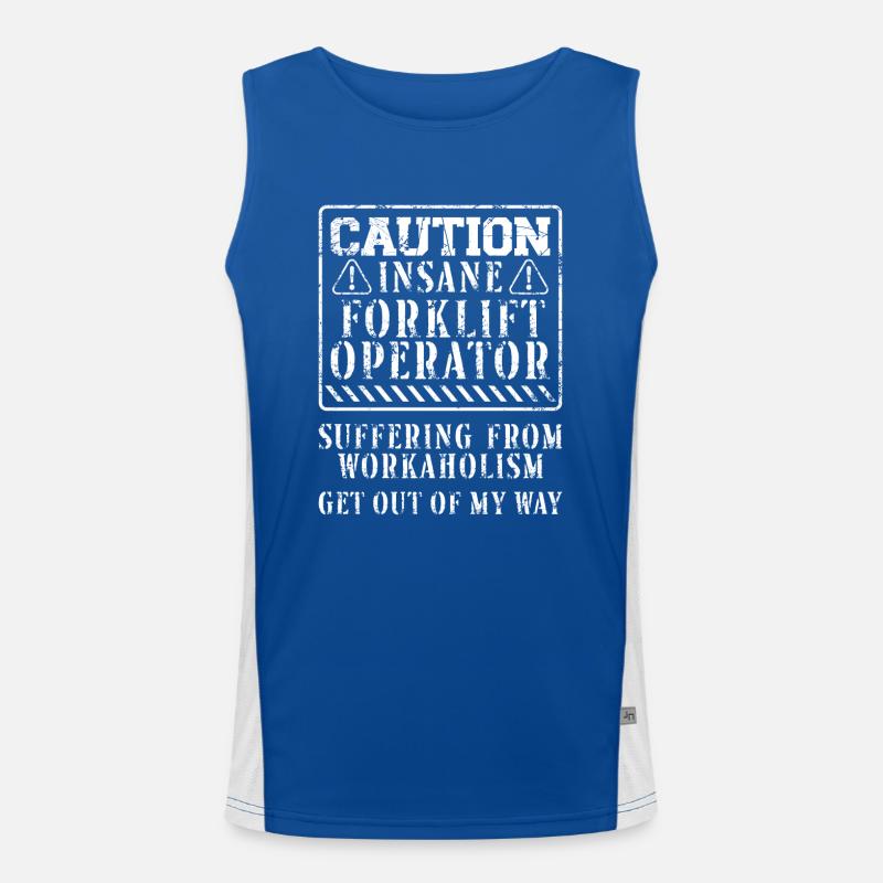 Certified Forklift Truck Operator Funktionelles Kontrast-Tank Top für Männer 