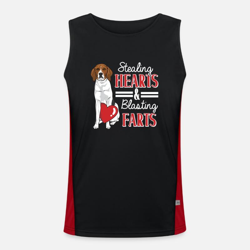 Treeing Walker Coonhound Men's Functional Contrast Tank Top 