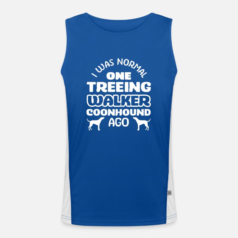 Treeing Walker Coonhound Men's Functional Contrast Tank Top 