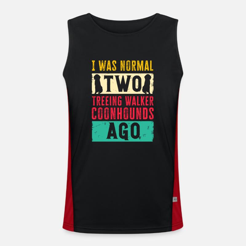 Treeing Walker Coonhound Men's Functional Contrast Tank Top 