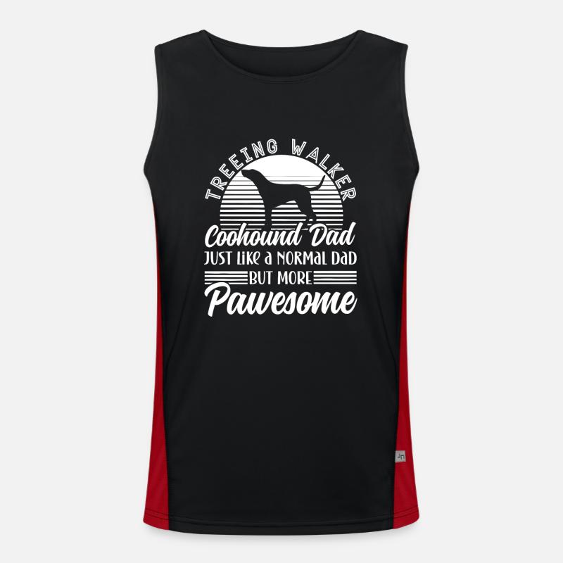 Treeing Walker Coonhound Men's Functional Contrast Tank Top 