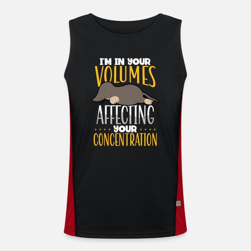 Ihre Konzentration Beeinträchtigen Funktionelles Kontrast-Tank Top für Männer 