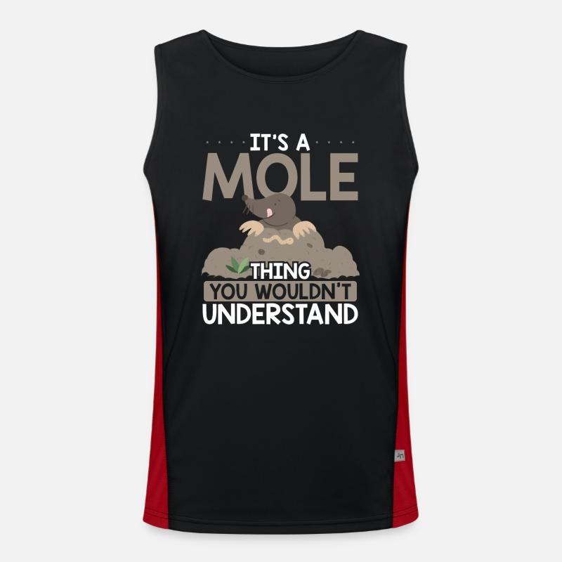 It's a mole Men's Functional Contrast Tank Top 