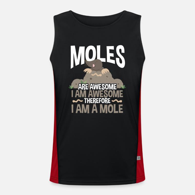 Moles are great Men's Functional Contrast Tank Top 