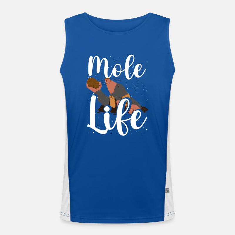 Mole life Men's Functional Contrast Tank Top 