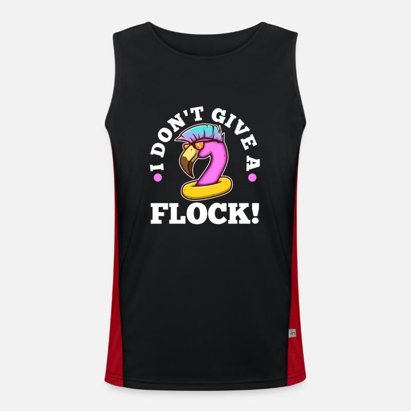 I don't give a flock Funktionelles Kontrast-Tank Top für Männer 