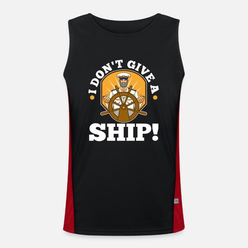 I don't give a ship Funktionelles Kontrast-Tank Top für Männer 