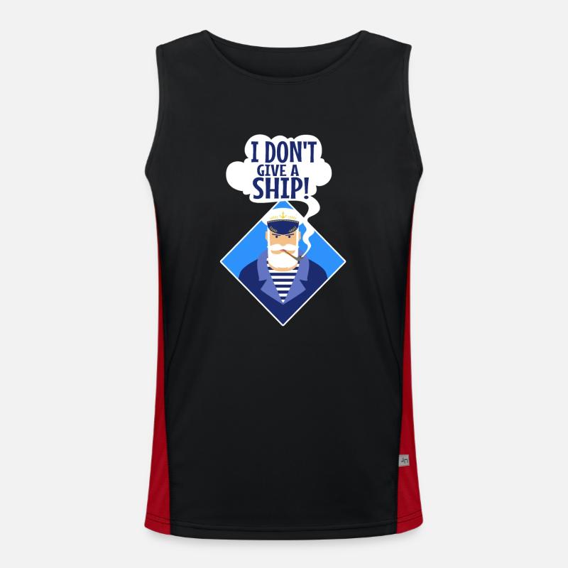 I don't give a ship Funktionelles Kontrast-Tank Top für Männer 