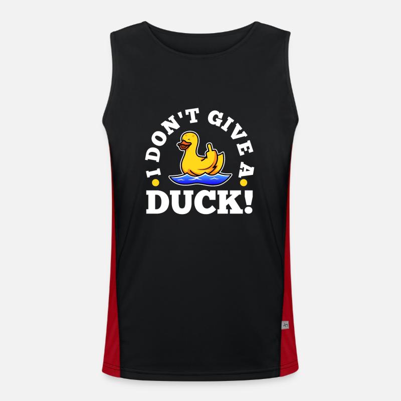 I Don't Give A Duck Funktionelles Kontrast-Tank Top für Männer 