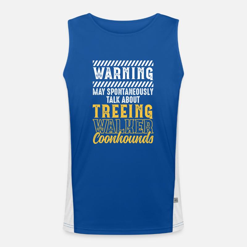 Treeing Walker Coonhound Men's Functional Contrast Tank Top 