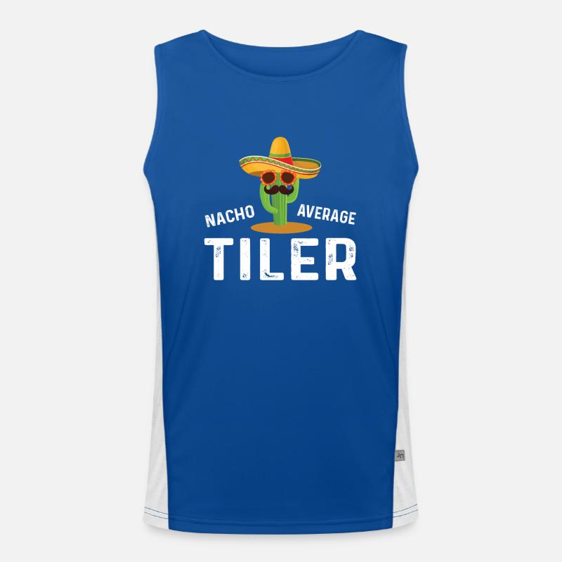 Nacho Average tiler Men's Functional Contrast Tank Top 