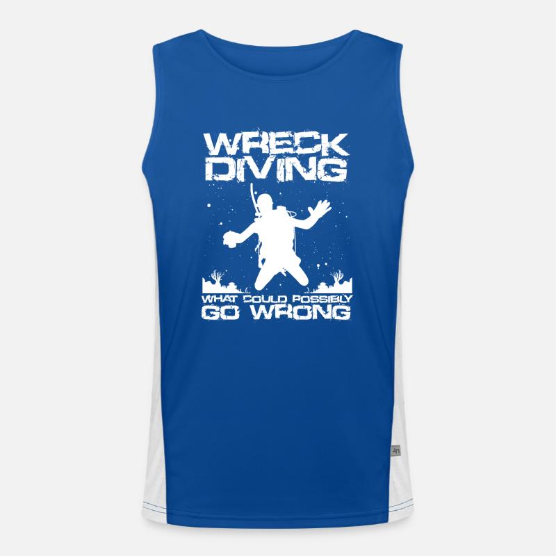 Wracktauchen Funktionelles Kontrast-Tank Top für Männer 
