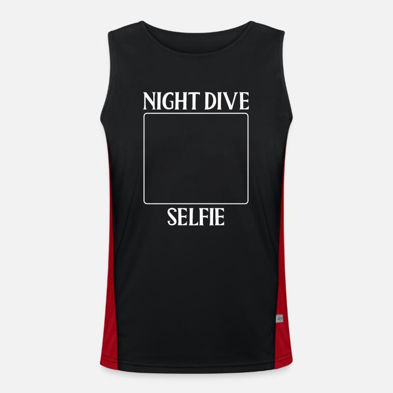 Selfie de plongée de nuit Débardeur respirant contrasté Homme 