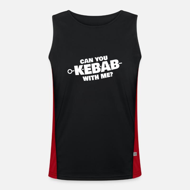 Tu ne peux pas kebab avec moi Débardeur respirant contrasté Homme 