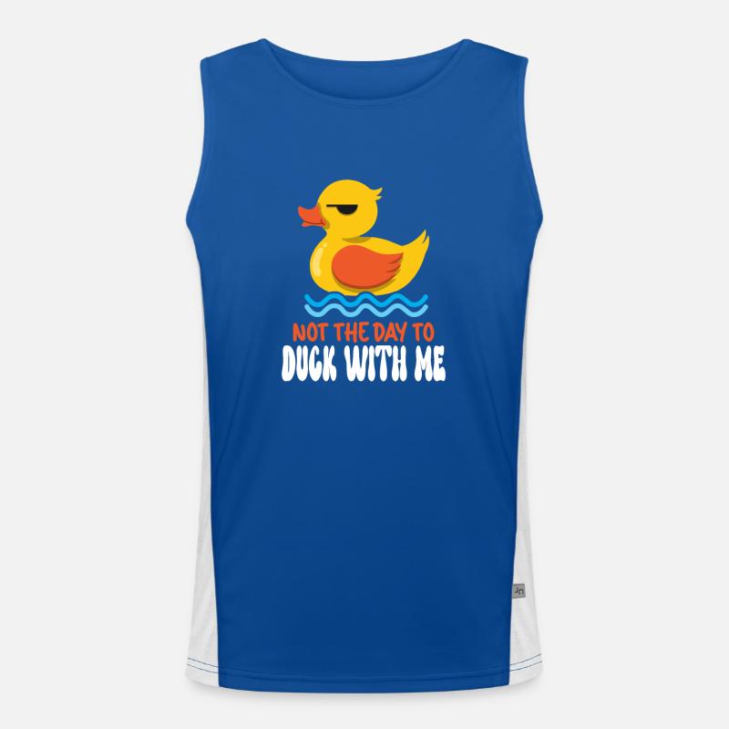 Rubber Duck Ducks Bird Hunt Duck lover Gift Idea Funktionelles Kontrast-Tank Top für Männer 