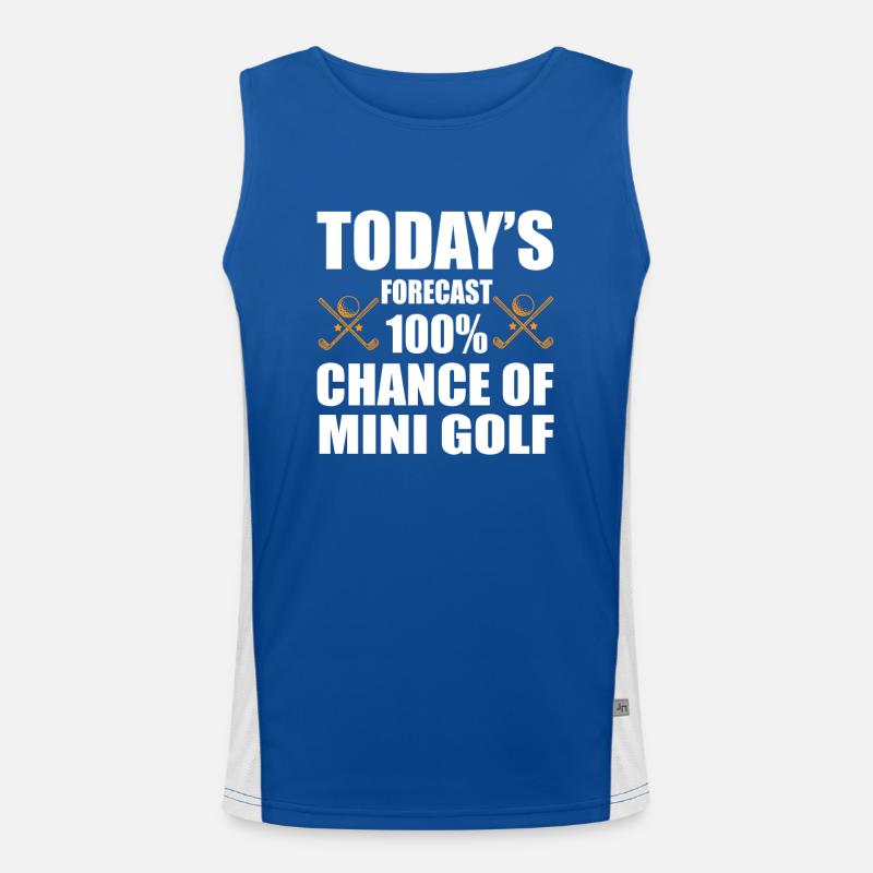 Minigolf Funktionelles Kontrast-Tank Top für Männer 