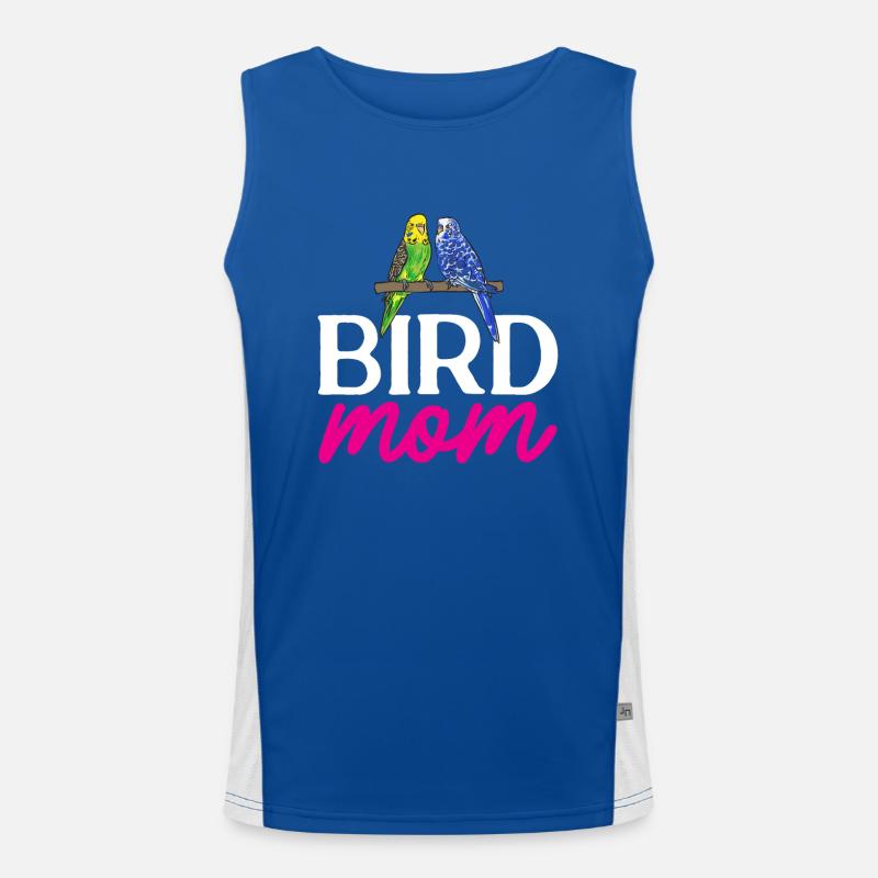 Budgerigar Perruche Oiseau Cadeau pour animaux de compagnie Débardeur respirant contrasté Homme 