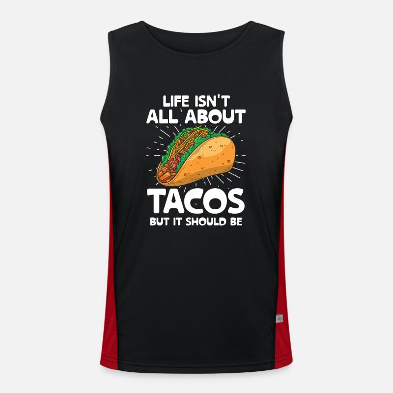 La vie n’est pas qu’une question de tacos, mais elle devrait l’être Débardeur respirant contrasté Homme 
