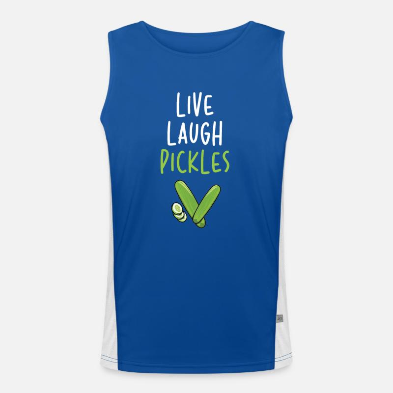 Cornichons de rire en direct Débardeur respirant contrasté Homme 