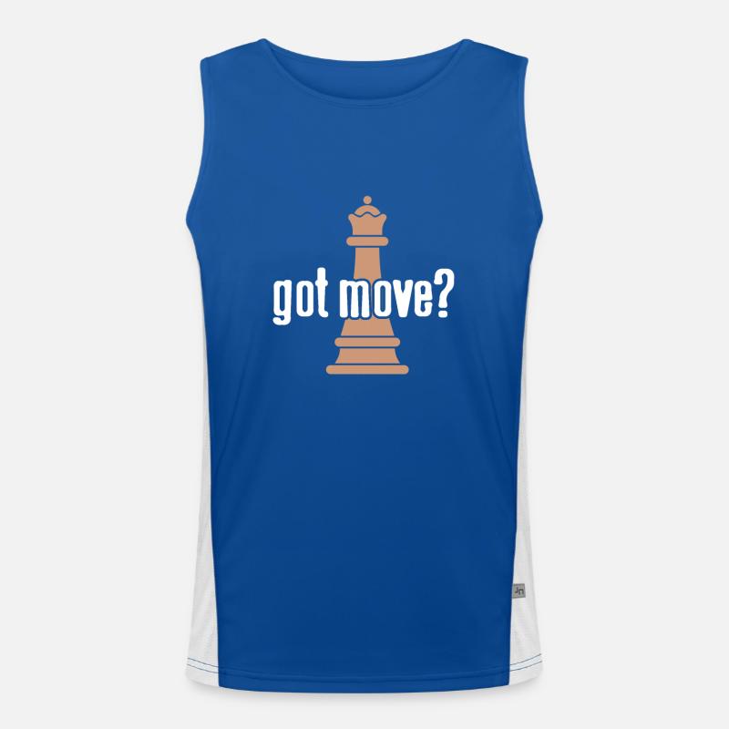 Chess - Got move? Men's Functional Contrast Tank Top 